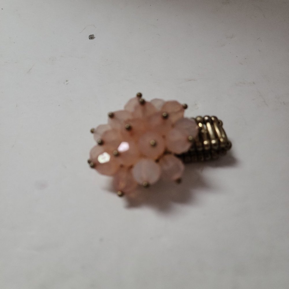 Pink Swarovski stretch ring